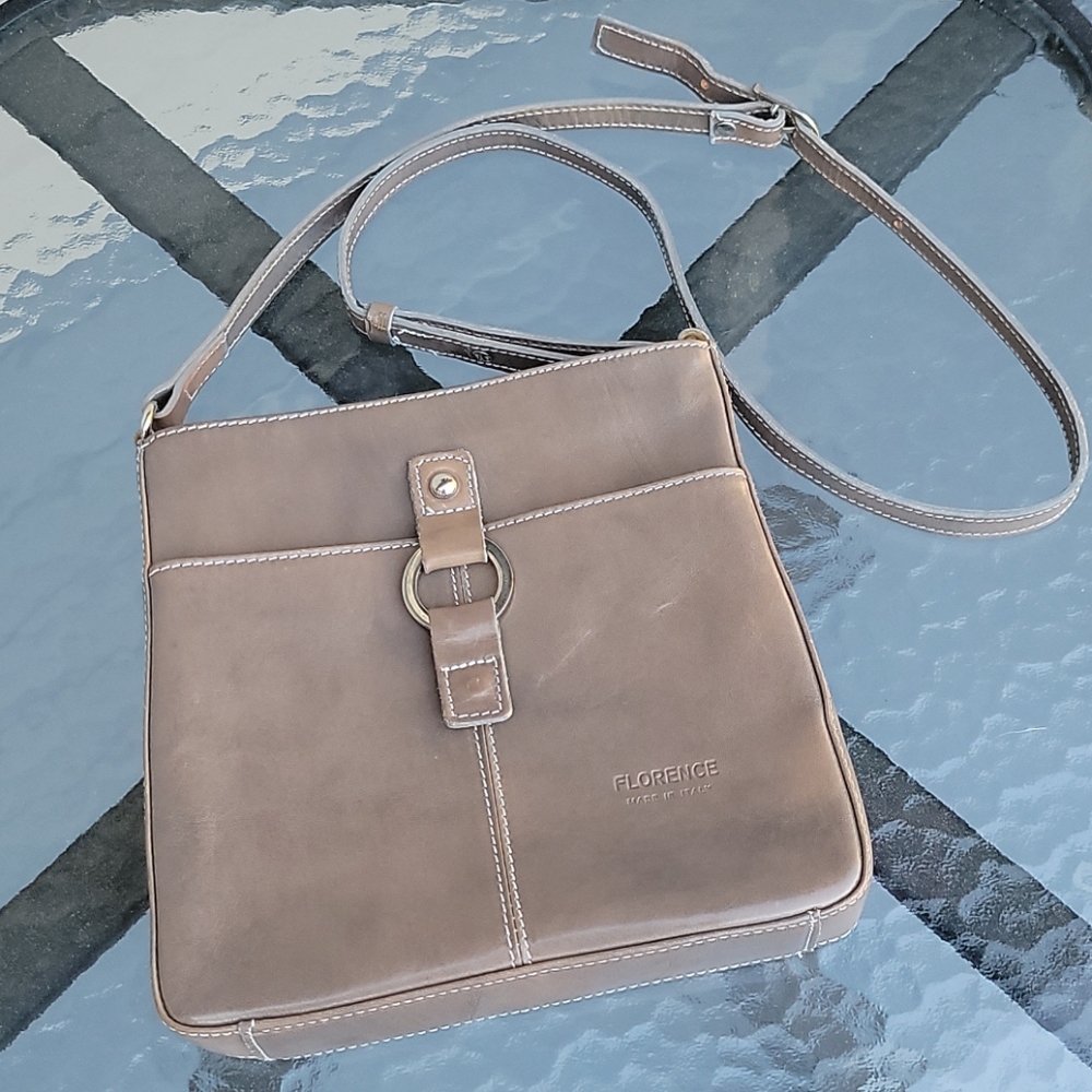 Florence Borse In Pelle Real Leather Crossbody Purse